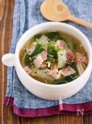 身体が芯から温まる♪『白菜とえのきの生姜とろみスープ』