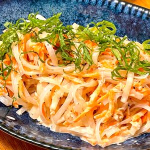michuの作ってみた!投稿(シャキシャキにんじんと春雨の旨ぽんツナマヨサラダ)