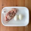 ワンパン10分！【鶏肉と半熟卵の味噌照り炒め】ご飯すすむ♩の工程1