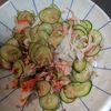 鶏皮坊主の作ってみた!投稿(塩もみ不要♡1分簡単副菜『胡瓜のおかかツナ和え』ペロリ一本!)