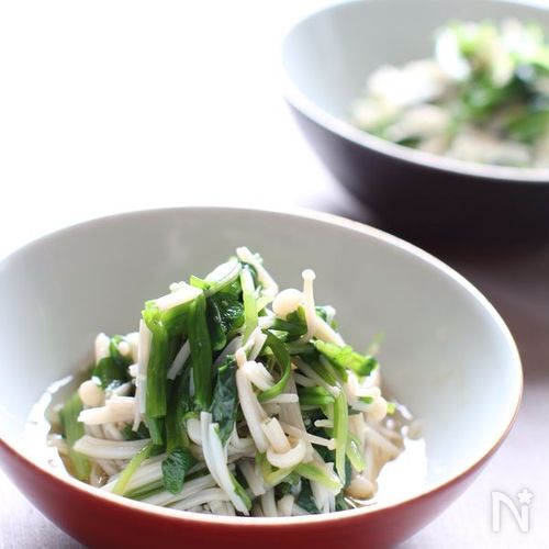 えのきと青菜のお浸し