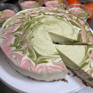 そら・ゆずの作ってみた!投稿(簡単♡【いちごレアチーズケーキ】混ぜて冷やすだけ！)