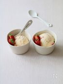 甘酒イチゴアイス。