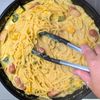 かぼちゃのカレークリームパスタ│ワンパンでほっこりパスタの工程5