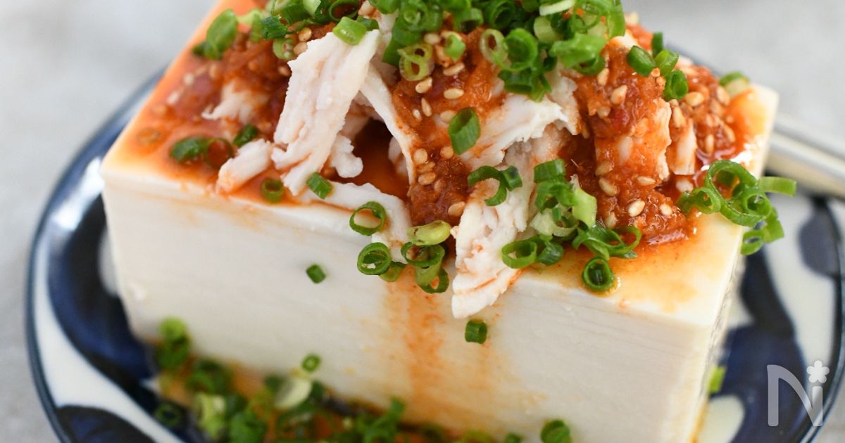 韓国風ピリ辛鶏冷奴