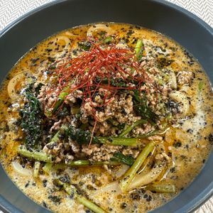 楽ラク手抜キッチン🐶🐾の作ってみた!投稿(【黒ゴマ豆乳担々うどん】さっぱり濃厚!香ばしい!)
