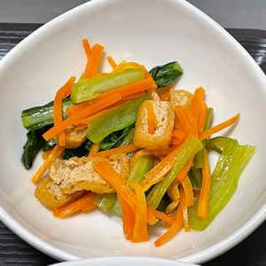 marikoの作ってみた!投稿(あと1品♩小松菜とお揚げの出汁煮)