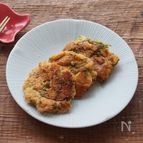 粉不使用！れんこんのキムチーズチヂミ（ 作り置き）