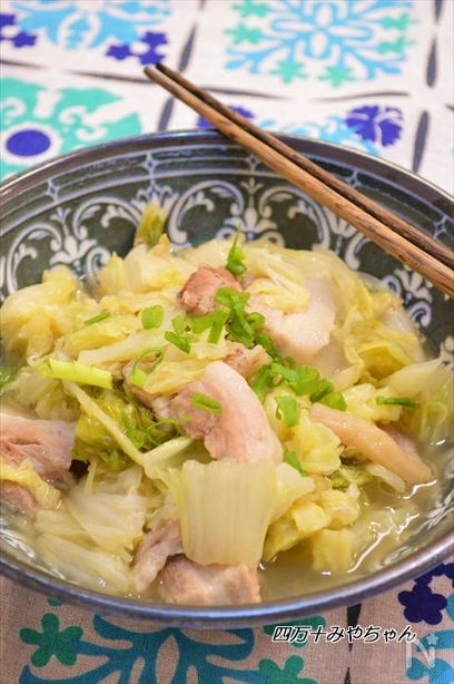 簡単！白菜と豚バラ肉のバターぽん酢レンジ蒸し