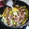 体ぽかぽか！ふわとろ卵白菜の工程3