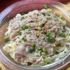 【塩レモンダレで♡】豚バラキャベツのレンジ蒸し