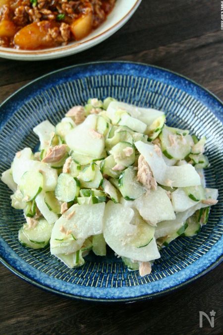 シャキシャキ食感！とうがんのツナマヨサラダ