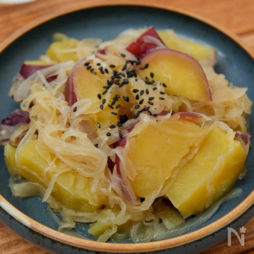 さつまいもと玉ねぎの飴色煮
