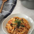 ほったらかし7分！豚と白菜のコクうまトマト煮