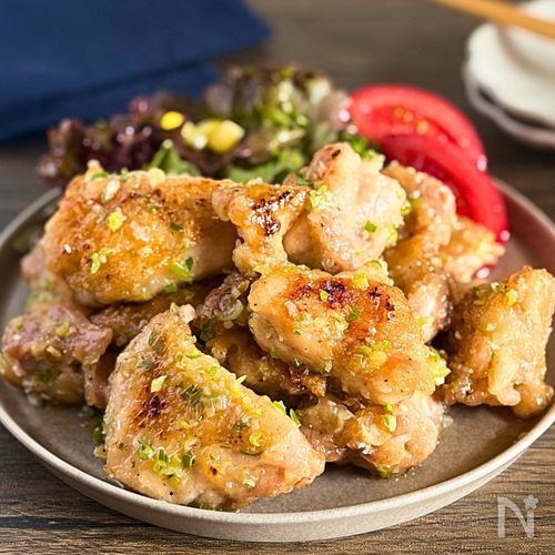 簡単旨すぎ♡鶏もも肉のねぎ塩焼き