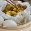 せいろでふんわり【白菜とにんじんの蒸し卵サラダ】の工程3