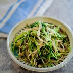 お弁当のもう1品に！豆苗とえのきのごま炒め