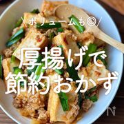 ボリュームも◎「厚揚げで節約おかず」20選