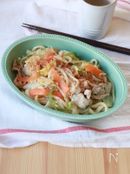 【カット野菜使用】レンジで☆焼かない焼うどん