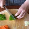 油不使用でヘルシー【塩麹四宝菜】の下準備