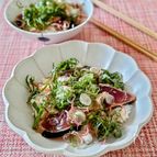【手ごね寿司】かつおを甘めのたれに浸けて食べる、お伊勢参り