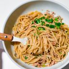レンチン1回！にんにく醤油パスタ🍝
