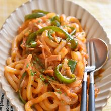 冷凍うどんでもちもちナポリタン