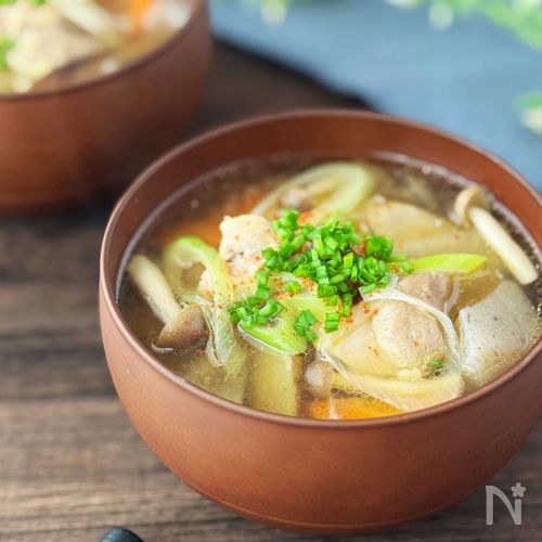 具だくさん鶏汁【子どもたちが豚汁より好きって言う】