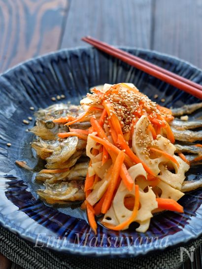 ＊ししゃもとシャキシャキれんこんの南蛮漬け＊