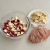 さつまいもと鶏肉の甘辛混ぜごはんの工程1
