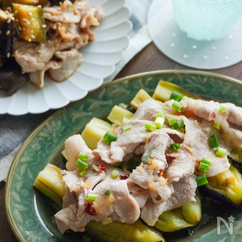 【大人はアジアン×子供は甘酢】タイ風豚しゃぶ茄子