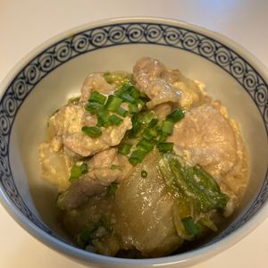 りりぃの作ってみた!投稿(【ワンパン♪白菜と豚肉のとろたま中華丼】男子受け抜群丼)