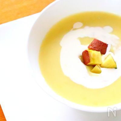 さつまいもの甘さが美味しい簡単「さつまいもポタージュ」