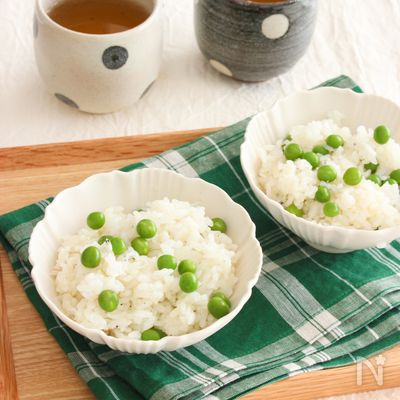 【グリンピースごはん】しわしわにならない!色鮮やかに仕上がる
