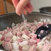 余り野菜でお助けレシピ!【ナスとピーマンのそぼろ飯】の工程4