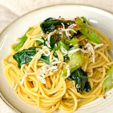 【混ぜるだけ】しらすと小松菜の和風パスタ