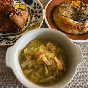puricoの作ってみた!投稿(大量消費☆キャベツの細切りとベーコンのコンソメ･おかずスープ)