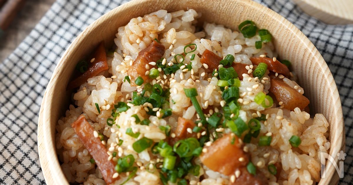 男子ウケ・子供ウケ抜群！「豚バラと筍の混ぜご飯」