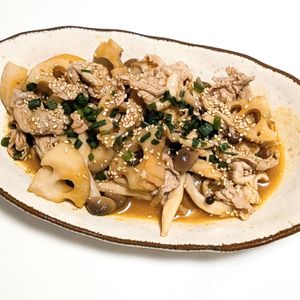 ごんべすの作ってみた!投稿(【豚肉と蓮根の旨辛煮】ヘルシーでめっちゃご飯に合うおかず♪)