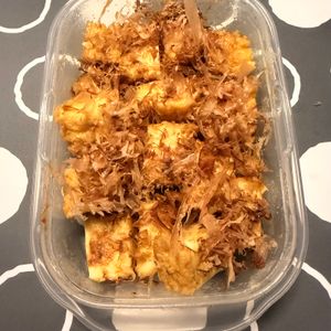 m★egの作ってみた!投稿(レンジで5分！【おかかバター厚揚げ】)