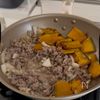 【簡単ハロウィン】甘辛カレー味♪かぼちゃのひき肉ライスの工程2