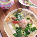 中華風海鮮蒸し豆腐。