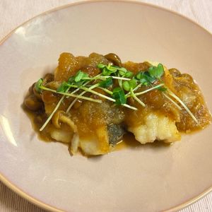 すみの作ってみた!投稿(【鱈のなめこみぞれあんかけ】簡単◎とろ〜りみぞれ餡が絶品♪♪)