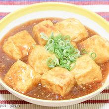 揚げ豆腐の胡麻あんかけ