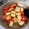 【トマトと厚揚げのだし炒め】かつお節で美味しさアップ！の工程3