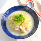 キャベツと豚バラのとんこつ風スープ《ダイエット飯、低糖質》