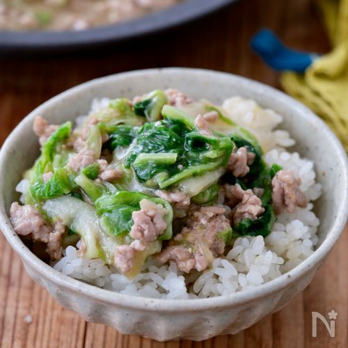 【辛さなし】包丁不要!!5分煮るだけ麻婆白菜