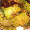 ◆ロールキャベツのオリーブ煮◆　サボイ(縮緬)キャベツの工程5