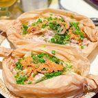 【レンチン一発！蒸しゃぶ風】豚肉、えのき、きゃべつをたっぷり