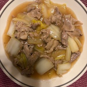 1368621の作ってみた!投稿(ご飯がすすむ♪【豚こまと白菜の生姜とろとろ煮】)